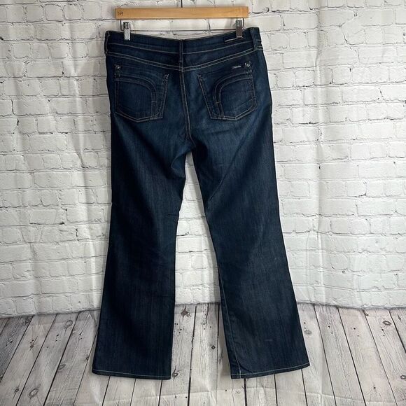 Fidelity Denim Belladonna Jeans Womens 32 Mid Rise Dark Wash Denim Jason Trotzuk - Picture 6 of 12